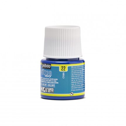 PEINTURE VITREA 160 CYAN N°22 PEBEO