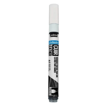 SETA COULEUR CUIR MARKER BLANC N°61-0.7MM PEBEO