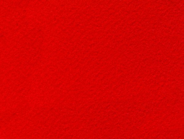 10 FEUILLES  FEUTRINE 150G/M² 20X30CM, ROUGE VIF N°20