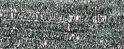 FO10 POCHETTE 10  CHENILLES 50 cm X 8 mm ARGENT N°60