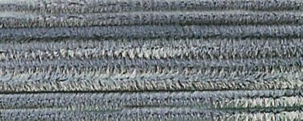 FO10 POCHETTE 10  CHENILLES 50 cm X 8 mm GRIS CLAIR N°80
