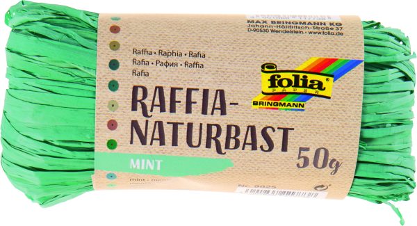 RAPHIA -  50 grs VERT MENTHE