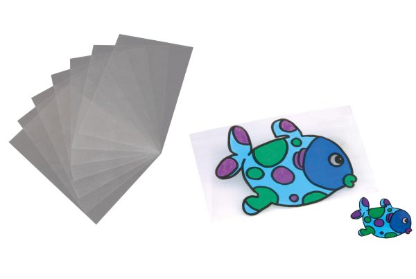 7 FEUILLES PLASTIC FOU TRANSPARENT - 20 X 30 cm  -19