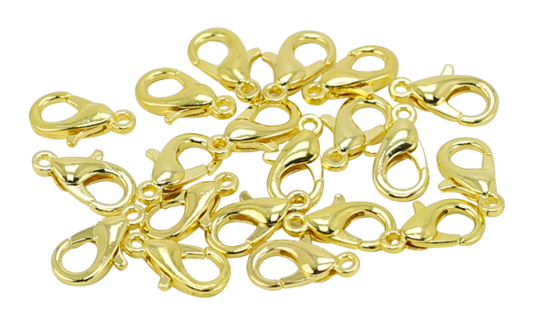 20 FERMOIRS MOUSQUETONS 14 mm OR  -2002