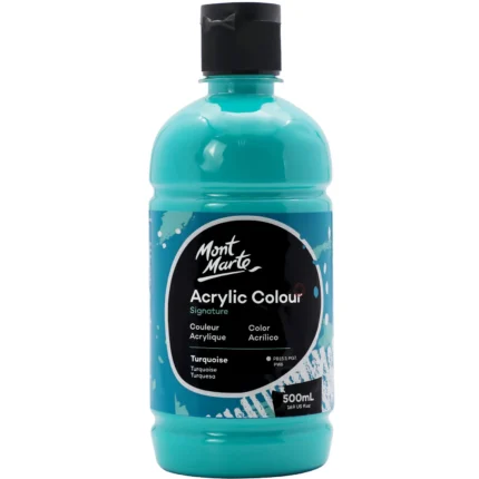 PEINTURE ACRYLIC 500ML TURQUOISE MONT MARTE