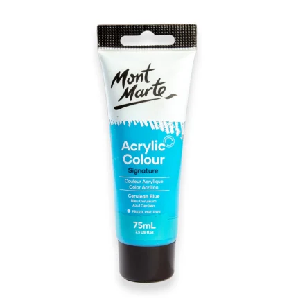 PEINTURE ACRYLIC 75ML BLEU CERULEUM MONT MARTE