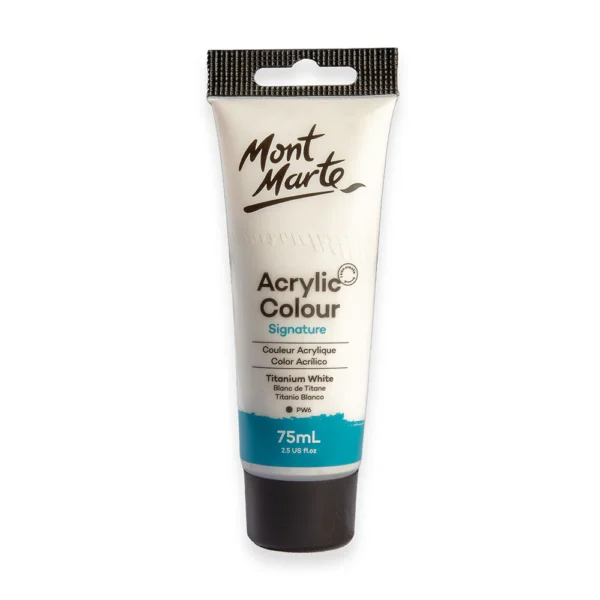 PEINTURE ACRYLIC 75ML BLANC DE TITANE MONT MARTE