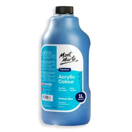 PEINTURE ACRYLIC 1L BLEU PHATALO MONT MARTE