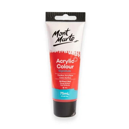 PEINTURE ACRYLIC 75ML ROUGE BRILLANT MONT MARTE
