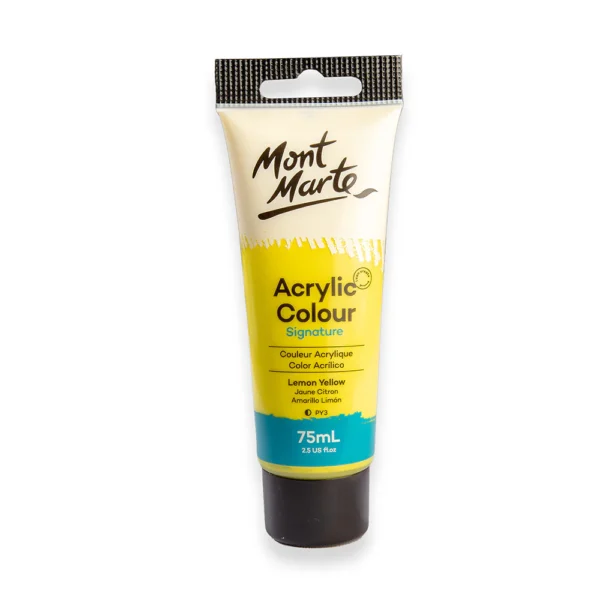 PEINTURE ACRYLIC 75ML JAUNE CITRON MONT MARTE