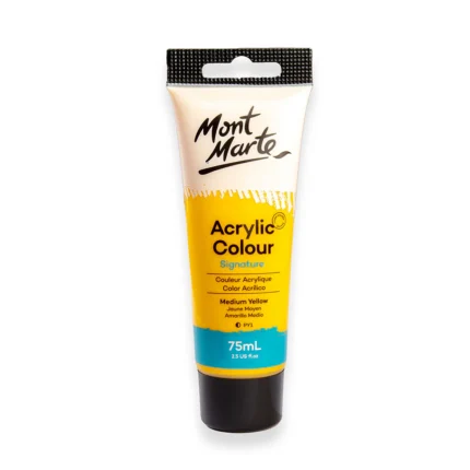 PEINTURE ACRYLIC 75ML JAUNE MOYEN MONT MARTE