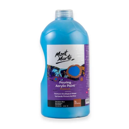 PEINTURE ACRYLIC 1L CERULEAN BLUE MONT MARTE