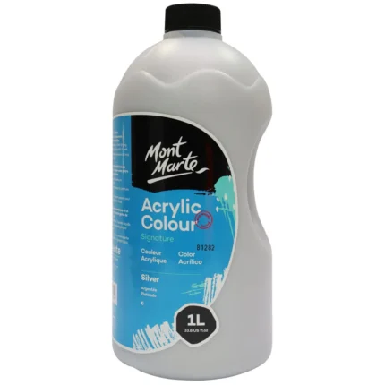 PEINTURE ACRYLIC 1L ARGENTEE MONT MARTE