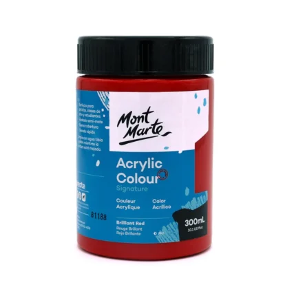 ACRYLIC STUDIO MONT MARTE 300ML ROUGE BRILLANT