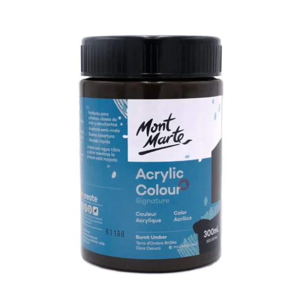 ACRYLIC STUDIO MONT MARTE 300ML TERRE D'OMBRE BRULEE