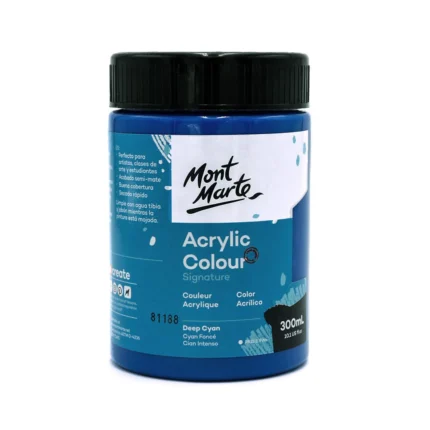 ACRYLIC STUDIO MONT MARTE 300ML CYAN FONCE