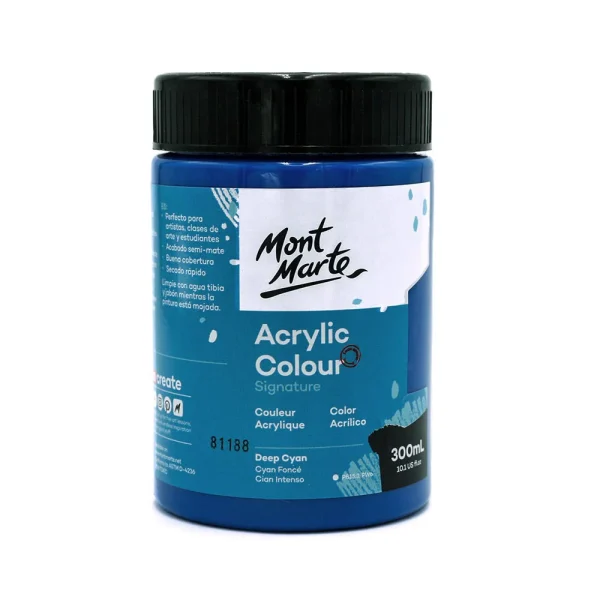 ACRYLIC STUDIO MONT MARTE 300ML CYAN FONCE