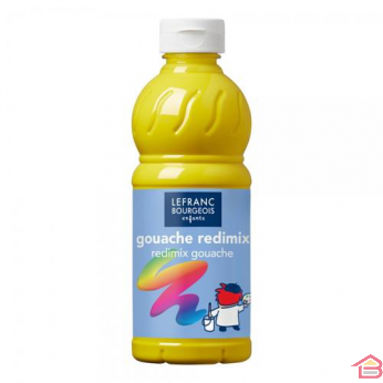 PEINTURE GOUACHE LIQUIDE 500ML L&B JAUNE D'OR N°176