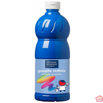 PEINTURE GOUACHE LIQUIDE 500ML L&B BLEU PRIM N°063