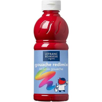 PEINTURE GOUACHE LIQUIDE 500ML L&B VERMILLONN°398